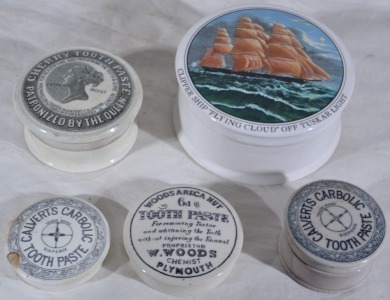 Pot Lids - X5 -Toothpaste and Pate pot