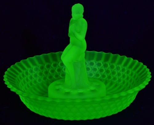 Uranium Glass -Float Bowl - Stump Lady