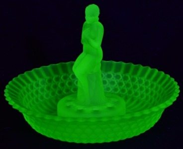Uranium Glass -Float Bowl - Stump Lady