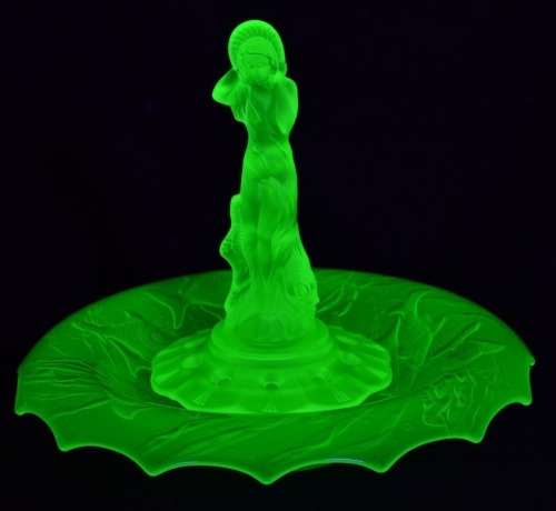 Uranium Glass - Float Bowl -Arabella