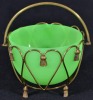 Uranium Glass - Edwardian - Bon Bon pot