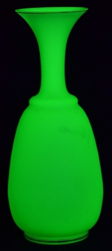 Uranium Glass - Victorian Glass - Vase