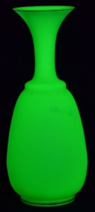 Uranium Glass - Victorian Glass - Vase