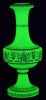 Uranium Glass - Victorian Glass - Urn