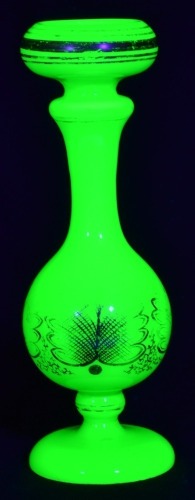 Uranium Glass - Victorina Glass - Round vase