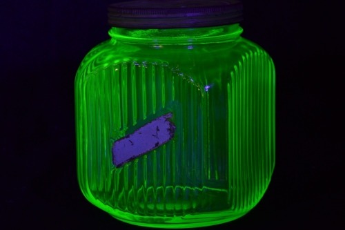 Uranium Glass - Household - Cookie Jar