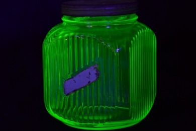 Uranium Glass - Household - Cookie Jar