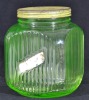 Uranium Glass - Household - Cookie Jar - 2