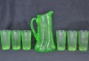 Uranium Glass - Household - Jug and glasses - 2