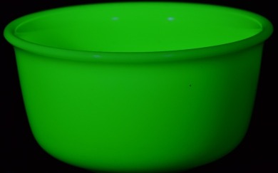 Uranium Glass - Household - mixing bowl