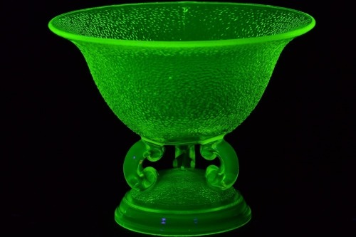 Uranium Glass - Household - Rose bowl