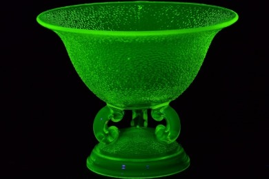 Uranium Glass - Household - Rose bowl
