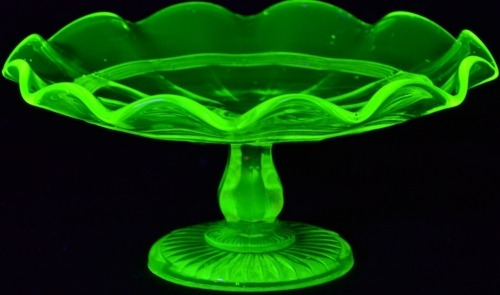 Uranium Glass - Household- Compote