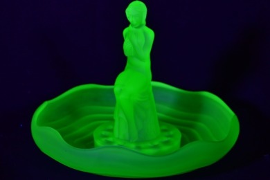 Uranium Glass -Float Bowl - Stump Lady