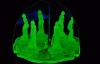 Uranium Glass - Dressing table tray - With mirror