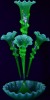Uranium Glass - Victorian Glass - Epergne