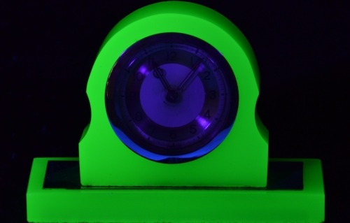 Uranium Glass - Household - Mantle Clock