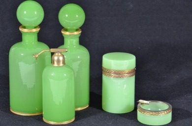Art Glass - Household - 5pc Boudoir set