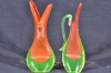 Art Glass - Murano - Beak vases x2 - 2