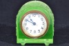 Uranium Glass - Art Deco - Beside Clock - 2