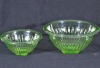 Uranium Glass - Household - Mixing bowl x 2 - 2