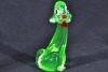 Uranium Glass - Murano style - dog figurine - 2