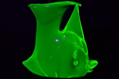 Uranium Glass - Murano Style - Angel figurine