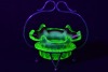 Uranium Glass - Edwardian Glass - Jam pot
