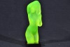 Uranium Glass - Desna Glass - naked lady figurine - 2
