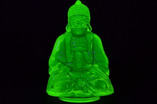 Uranium Glass - Bhudda