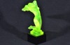 Uranium Glass - Desna - Lady figurine - 2