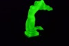 Uranium Glass - Desna - Lady figurine - 3