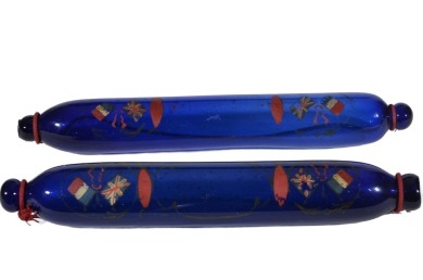 Antique Glass - Household - Rolling pin x 2