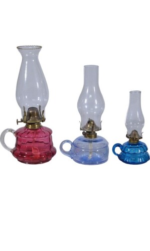 Kerosene Lamp -Finger Lamps x 3