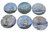 Box Lot - 12x Ship Plates - Franklin Porcelain