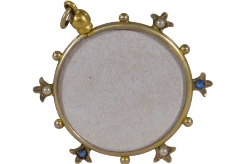 Jewellery - 9ct Gold Mourning Broach