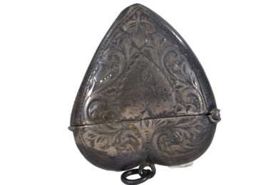 Silver - Heart shaped vesta