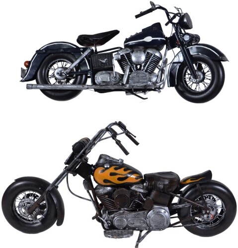 Tin Plate Model - Motorcycles x 2