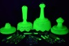 Uranium Glass - Group lot - Damaged items