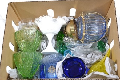 Box Lot - Depression and Art Glass