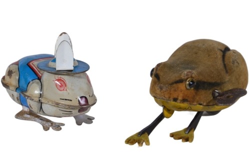 Toys - windup Frog and Rabbit