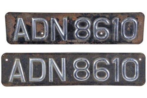 Garagenalia - matching number plates x2