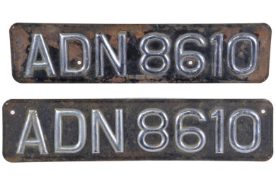 Garagenalia - matching number plates x2