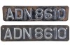 Garagenalia - matching number plates x2