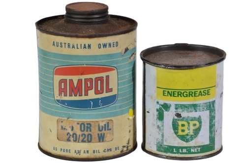 Garagenalia - tins x 2 - Ampol and BP