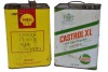 Garagenalia - 1 Gallon Oil tin x2 - Shell and Castrol