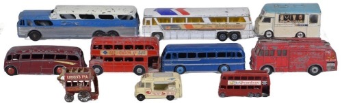 Toy - Group Lot - die cast buses and transport x10