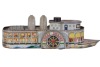 Toy - Tin Friction motion - Paddle Steamer