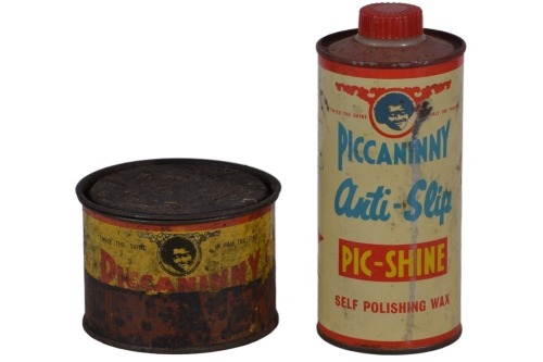 Tin x2- Piccaninny - Floor Polish 8oz & Anti Slip Wax 1pt.