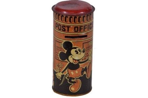 Money Box - Mickey Mouse Post Box Tin